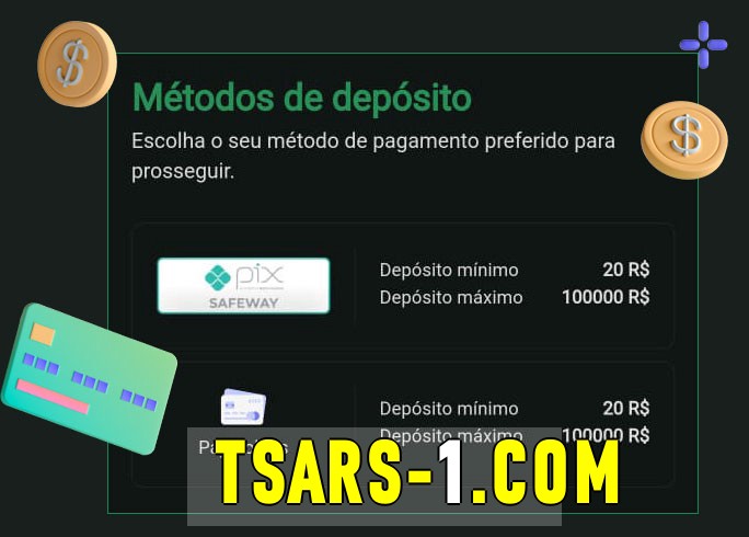 O cassino tsars bet oferece uma grande variedade de métodos de pagamento